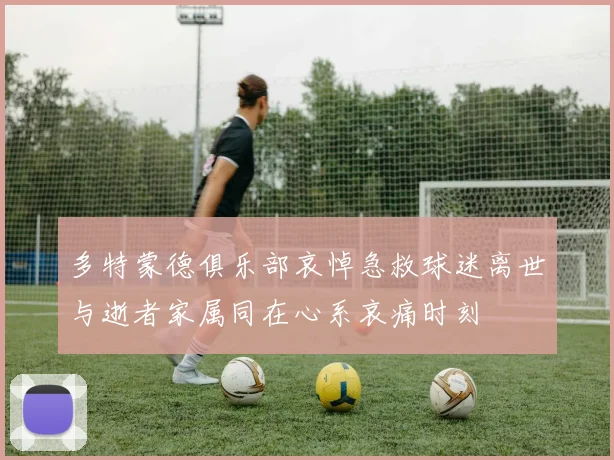 多特蒙德俱乐部哀悼急救球迷离世与逝者家属同在心系哀痛时刻
